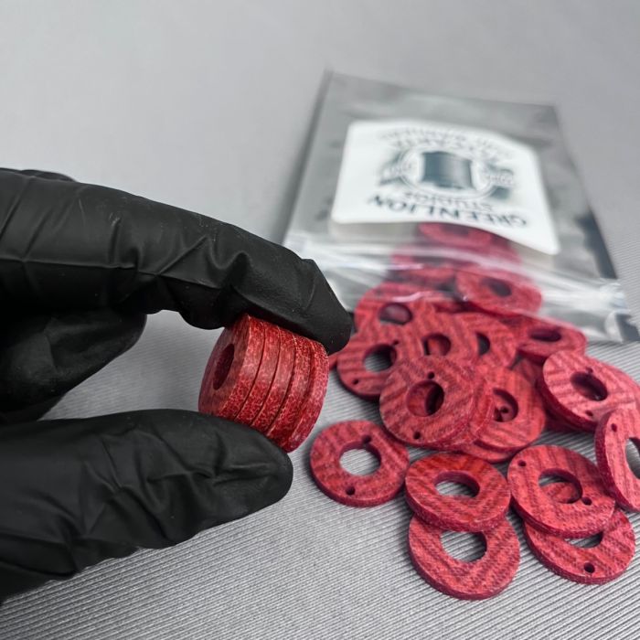 Muted-Red FlyCarta Coil Washers
